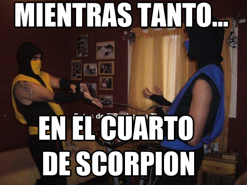 mientras tanto en el cuarto de scorpion