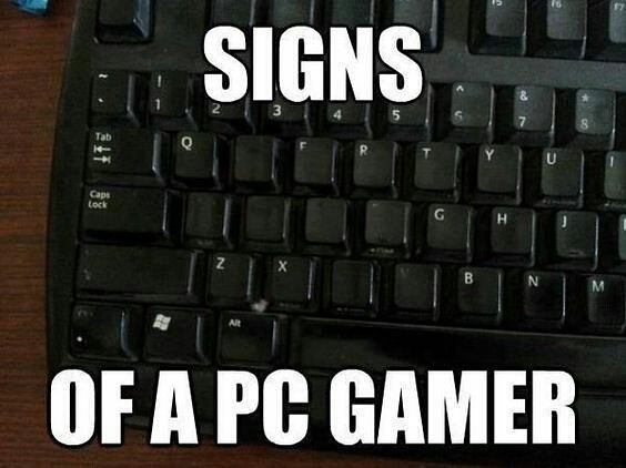 Los signos de un teclado gamer