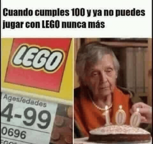 Cuando cumples 100 y ya no puedes jugar