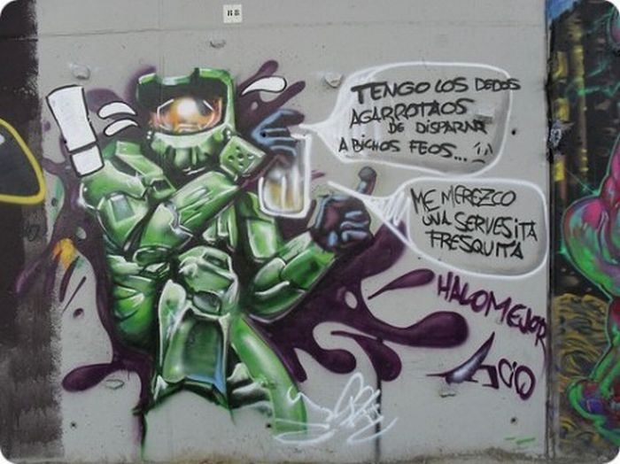 Arte callejero en su estado mas puro.