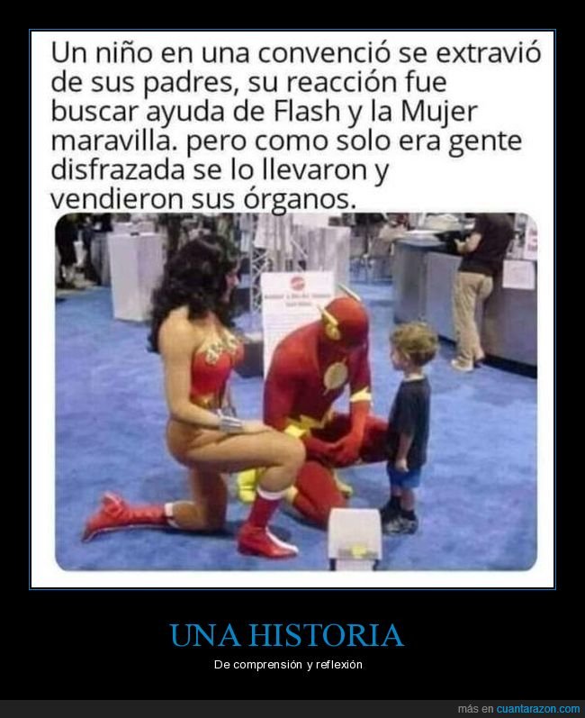 La historia del_niño que se perdió en una convención de cómics