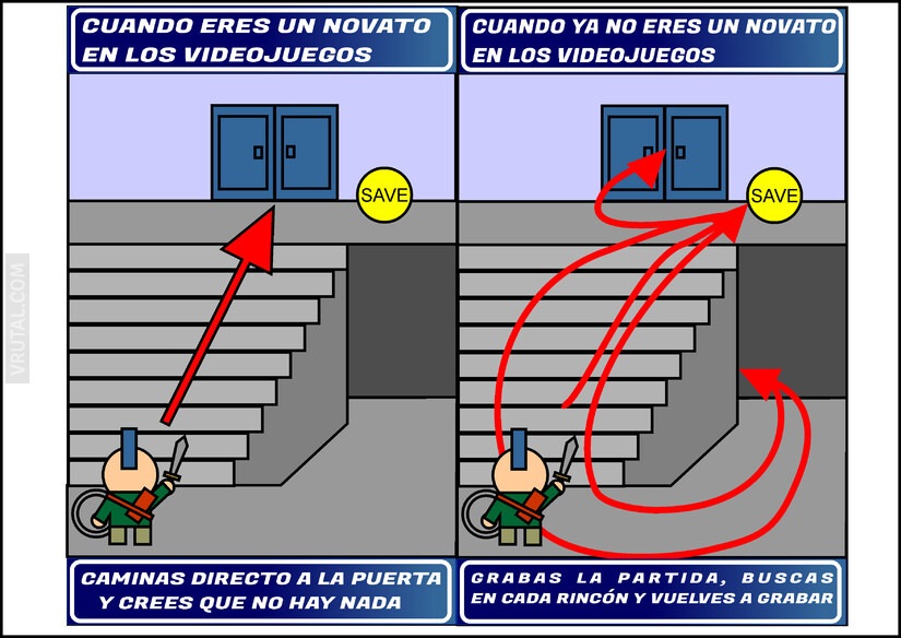 Jugador novato vs jugador experto