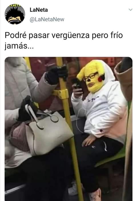 Mas que frió lo que tengo es terror del chungo XD