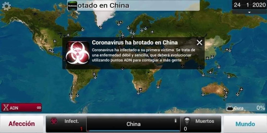 Nueva actualización en Plague Inc - No es coña no.